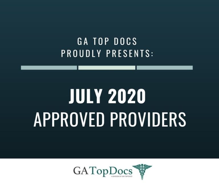 GA Top Docs Proudly Presents July 2020 Approved Providers